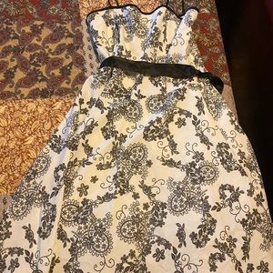 Dressbarn White and Black cocktail dress